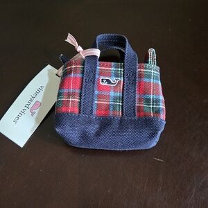 Vineyard Vines Plaid Nano Tote Bag